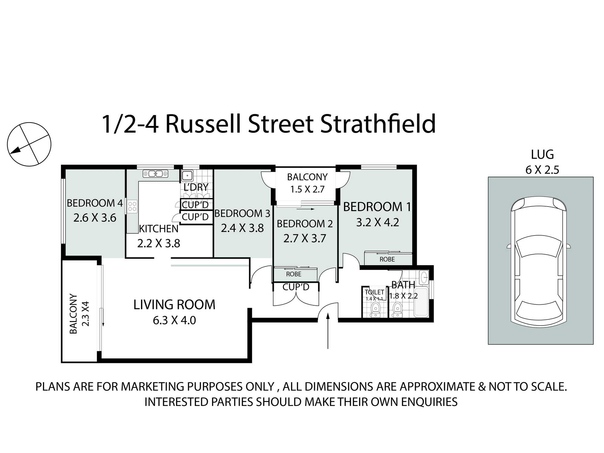 1/2-4 RUSSELL STREET Strathfield
