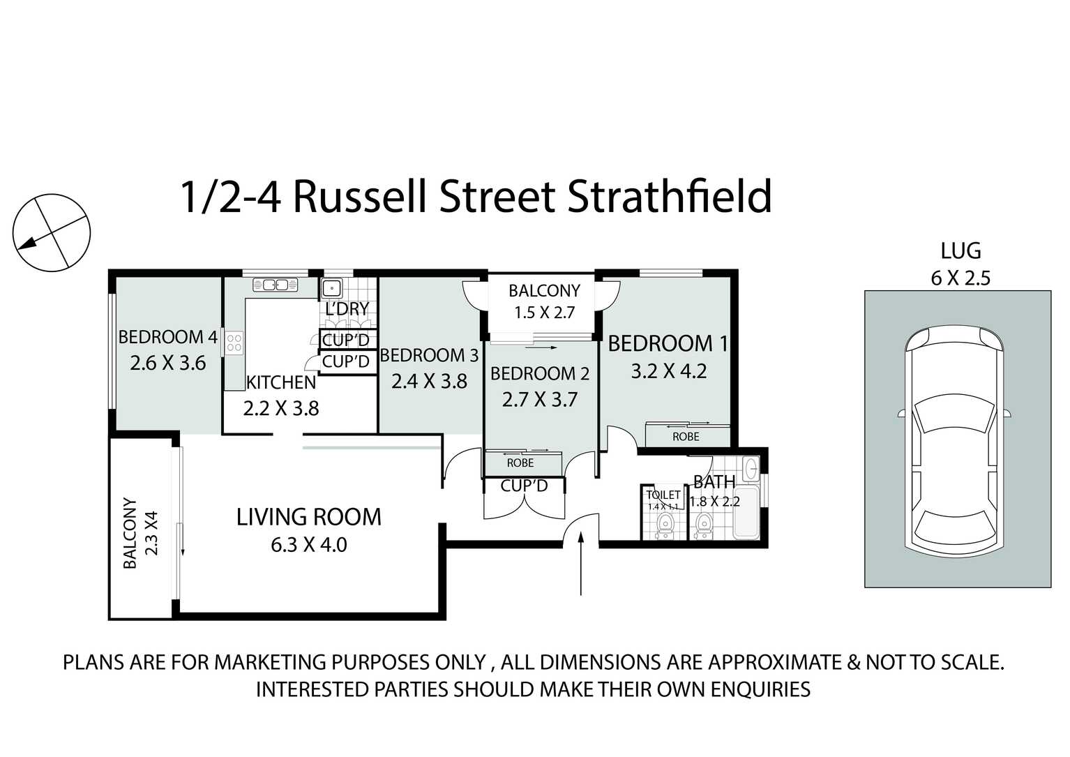 1/2-4 RUSSELL STREET Strathfield