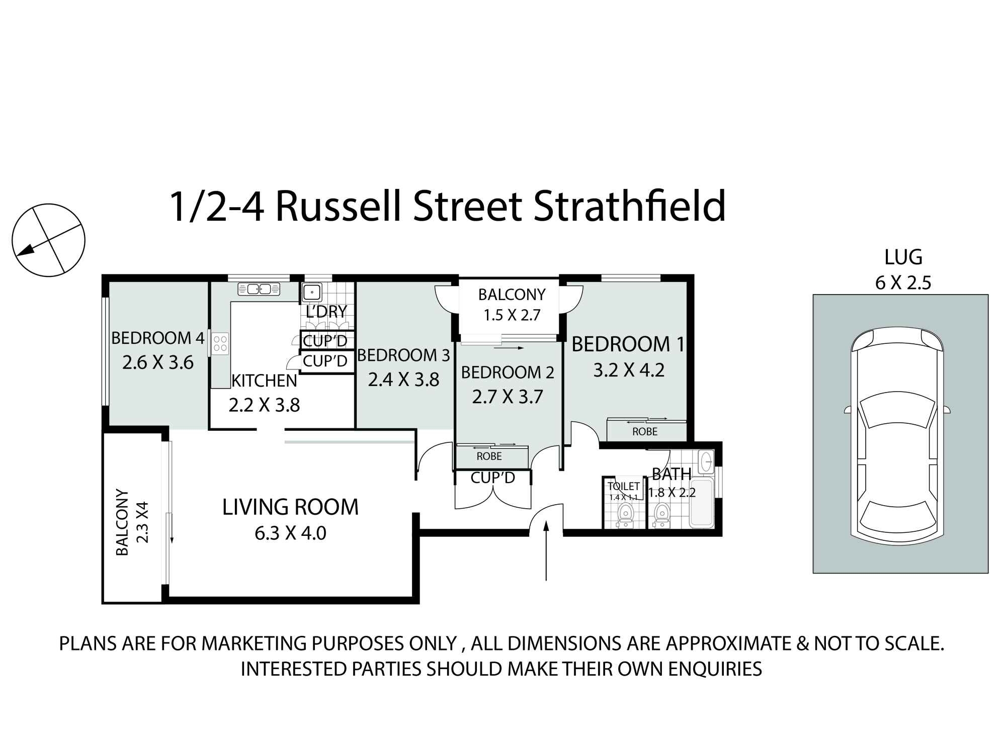 1/2-4 RUSSELL STREET Strathfield