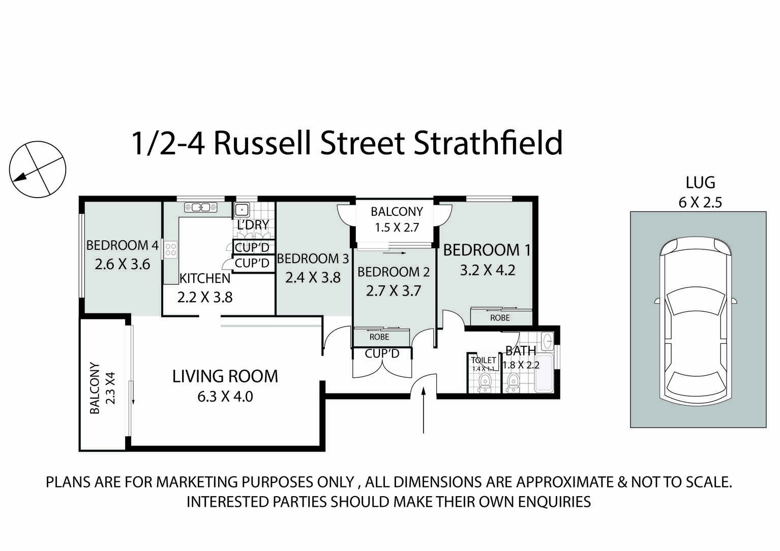 1/2-4 RUSSELL STREET Strathfield